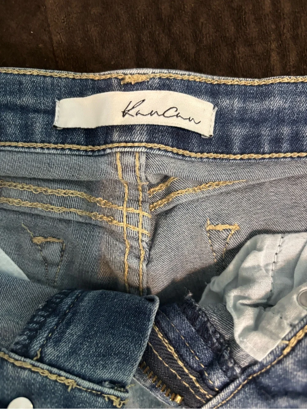 Distressed Denim Shorts
